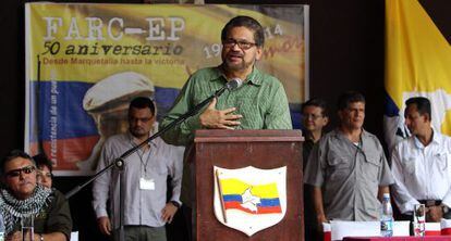 Iv&aacute;n M&aacute;rquez durante la celebraci&oacute;n del 50 aniversario de las FARC