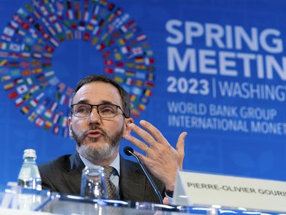 Pierre-Olivier Gourinchas, director de estudios económicos del FMI, el martes en Washington.