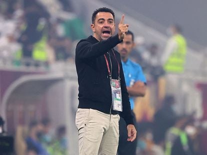 Xavi Hernández, durante un partido del Al-Sadd.