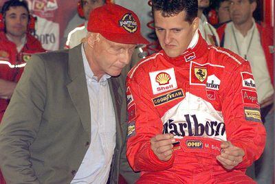 Lauda y Schumacher
