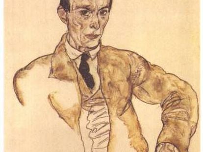 El compositor vien&eacute;s Arnold Sch&ouml;nberg, en un retrato de Egon Schiele.