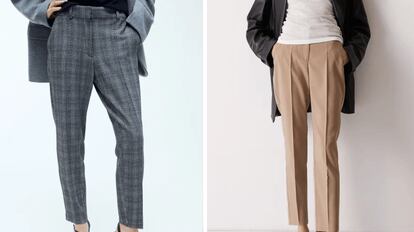 Los cuadros no podían faltar en esta selección de pantalones de moda para mujer. H&M