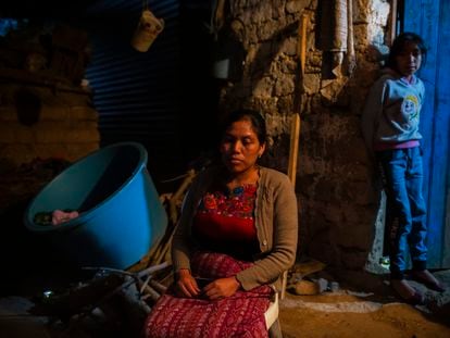 Elida Tomás, hermana de uno de los 17 migrantes asesinados en Comitancillo (Guatemala), en enero de 2021.