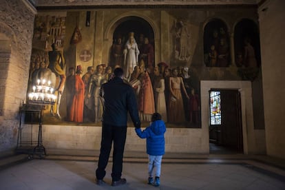 Interior del alcázar de Segovia.