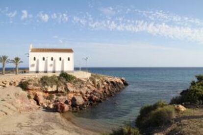 Ermita de Nuestra Señora del Carmen, junto a los Baños de la Marrana, en Cartagena (Murcia).