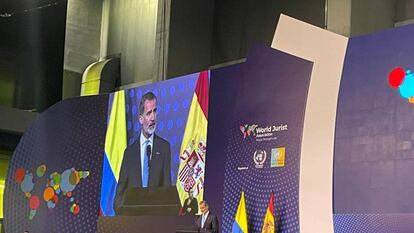 El Rey Felipe VI en el World Law Congress, en Colombia