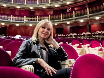 La actriz Pilar Castro en el Teatro Español.