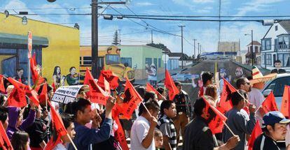 Concentraci&oacute;n a favor de la reforma de inmigraci&oacute;n en Oakland, California.