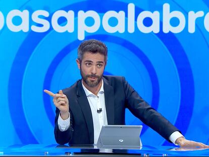 Roberto Leal, en un instante del primer 'Pasapalabra' de Antena 3.