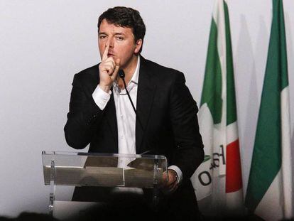 El ex primer ministro italiano Matteo Renzi, el pasado domingo en Roma.
