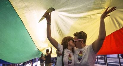 Manifestación del día del Orgullo en Valencia el pasado 27 de junio en Valencia.