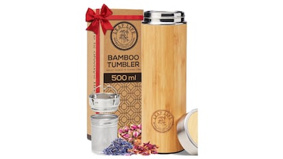 Botella con aspecto robusto.