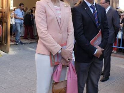 La infanta Elena, con su hijo Felipe.