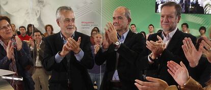 Los expresidentes Manuel Chaves y José Antonio Griñán, en un acto en 2015.