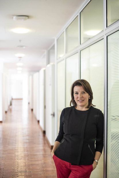 La politóloga Sandra Borda, en la universidad de Los Andes.