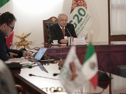 López Obrador, durante su participación en la cumbre del G20.