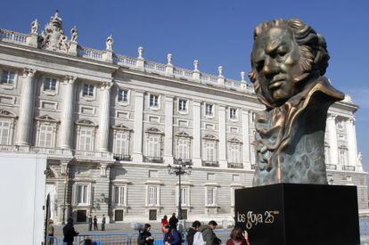 Reproducci&oacute;n de un Premio Goya en Madrid, en 2011