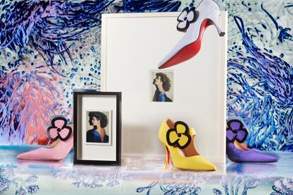 El icónico modelo 'Pensée' de Christian Louboutin que Carolina de Mónaco lució en el Baile de la Rosa en 1995.