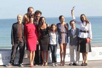 Festival de cine de San Sebatian, en la presentación de la película "Blancanieves". Septiembre 2012.