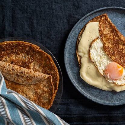 Crepes de harina de centeno