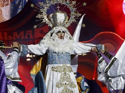 La drag Sethlas, ganadora del concurso Drag del Carnaval de Las Palmas y protagonista de la polémica.