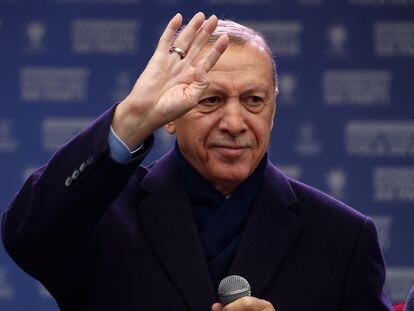 Recep Tayyip Erdoğan en Estambul, el 12 de Mayo, 2023