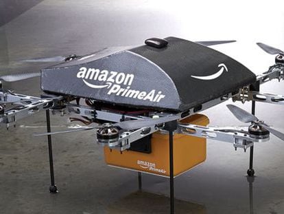 Un dron de Amazon.
