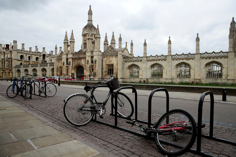 Bicicletas en la Universidad de Cambridge durante el confinamiento.