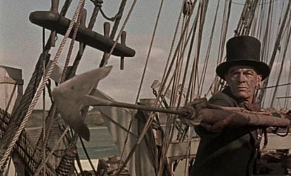 El arponero Queequeg en la versión cinematográfica de John Huston de 'Moby Dick'