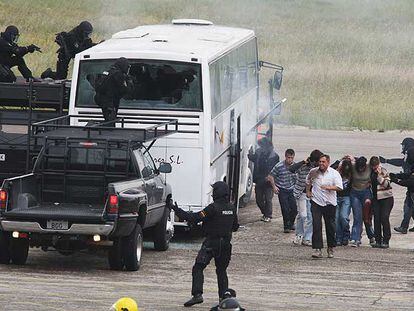 Simulacro de secuestro