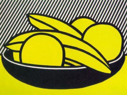 'Plátanos y pomelo', de Roy Lichtenstein, una de las obras de arte más originales según un algoritmo.