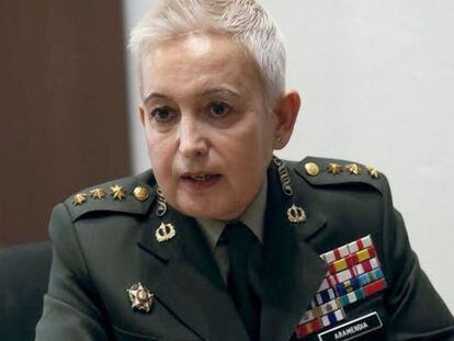La hasta ahora coronel togada Begoña Aramendía, recién ascendida a general.