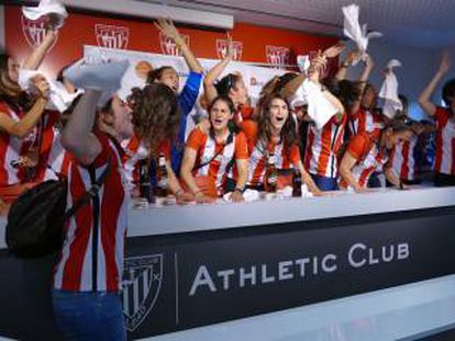 Las jugadoras del Athletic de Bilbao. 