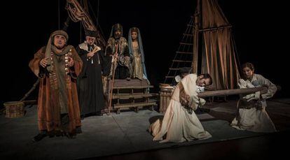 'La comedia de los enredos' en una representación en el teatro Bellas Artes de Madrid en agosto de 2017.