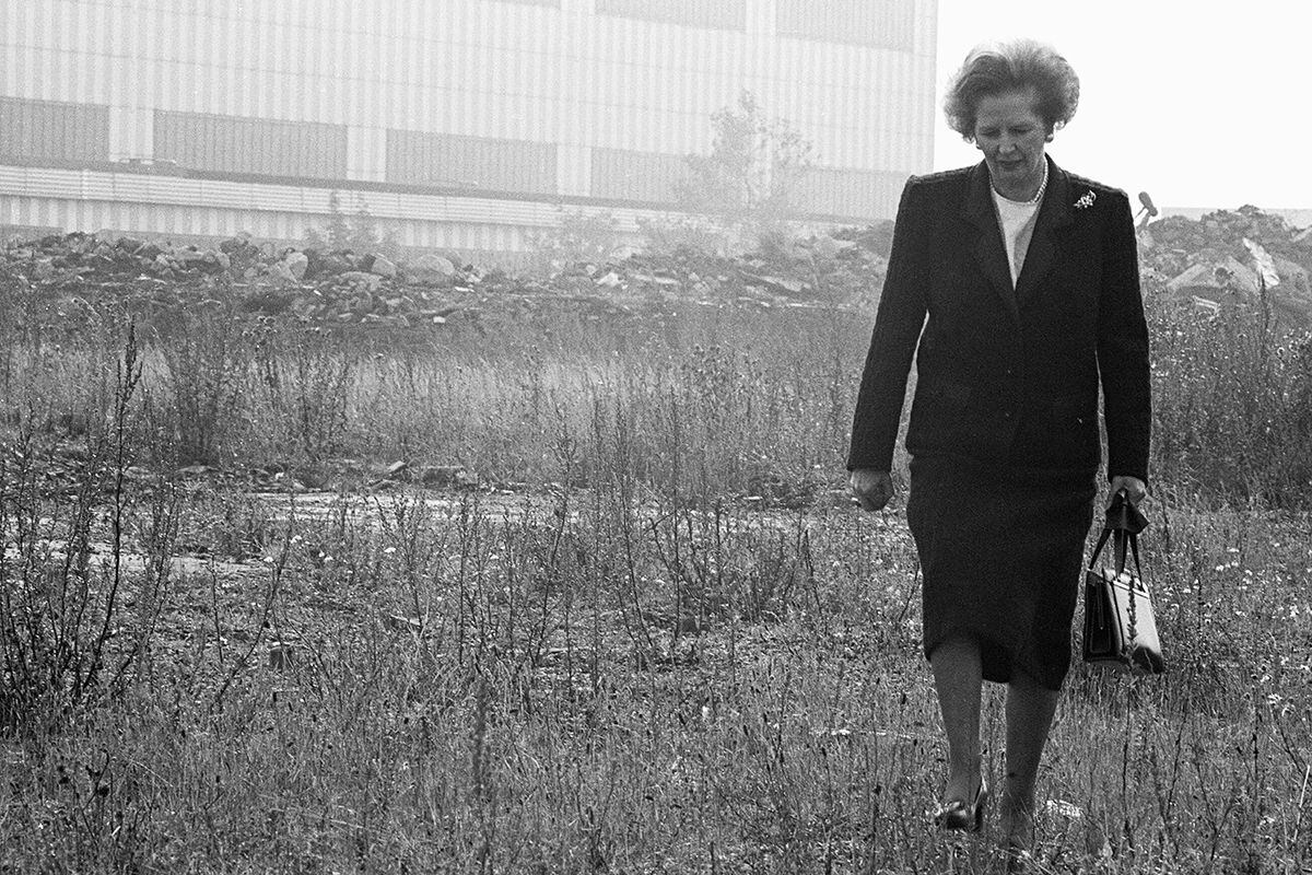 Margaret Thatcher en 1987.