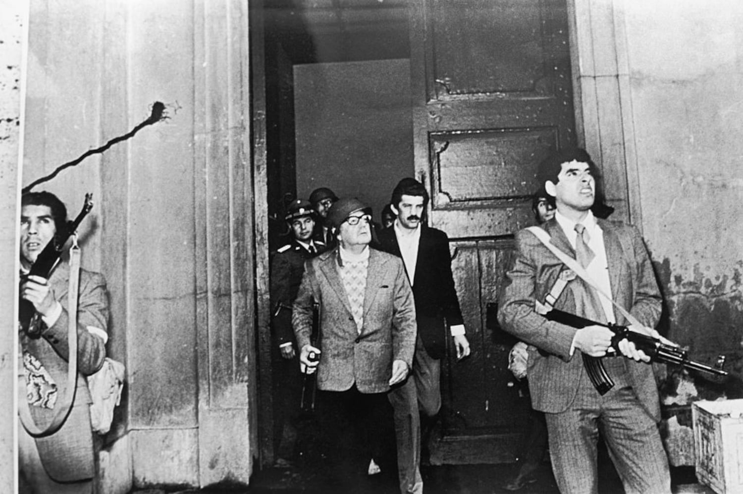 Salvador Allende, el 11 de septiembre de 1973, día del golpe de Estado de Pinochet.