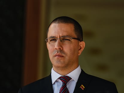 Jorge Arreaza, en el palacio de Miraflores en Caracas.