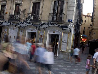 Fachada de la discoteca Joy Eslava, en la calle de Arenal de Madrid.