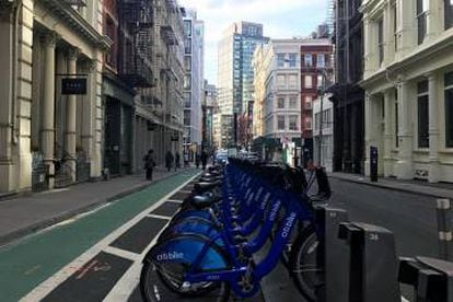 Una parada de City Bike, en Nueva York.