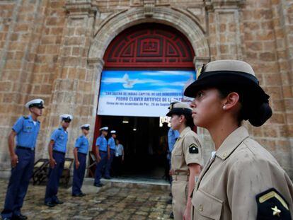 Iglesia a la que acudir&aacute; el presidente Santos tras firmar el acuerdo con las FARC, en Cartagena