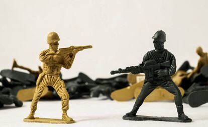 Soldados de plomo, un juguete originario de Alemania.