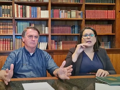 Captura de la transmisión en vivo del presidente Bolsonaro que fue bloqueada por Facebook e Instagram.