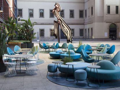 Terraza del restaurante Nubel en el Museo Nacional Reina Sof&iacute;a.