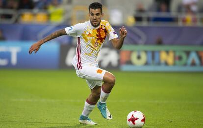 Ceballos durante el Europeo sub-21.