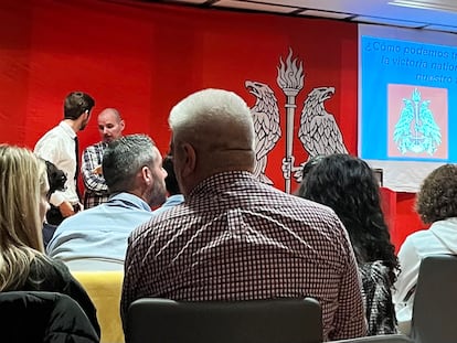 Encuentro de los neonazis de Devenir Europeo en un hotel de Madrid.