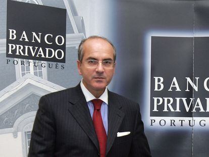 João Rendeiro, durante una visita en Sevilla en noviembre de 2005, cuando presidía el Banco Privado Portugués.