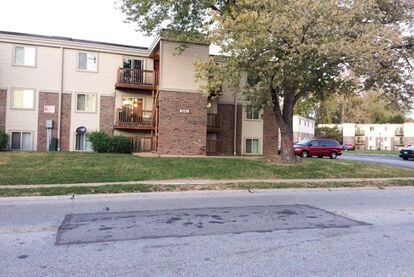 El lugar, el sábado, en que murió Michael Brown en Ferguson en 2014