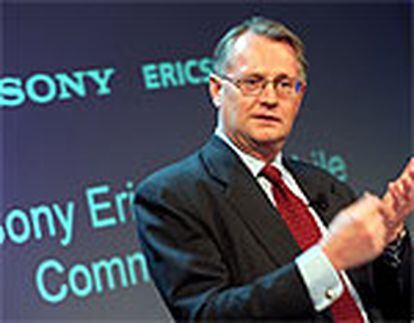 Kurt Hellstrom, presidente de Ericsson, en la reciente presentación del acuerdo con Sony.