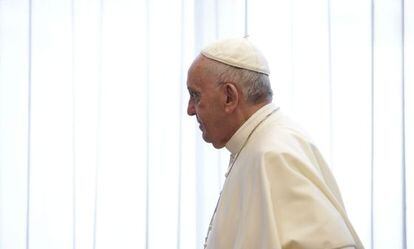 El papa Francisco en su visita a la ONU en la sede de Nueva York.