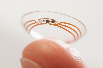 Google tested contact lenses designed to measure glucose levels in tears.